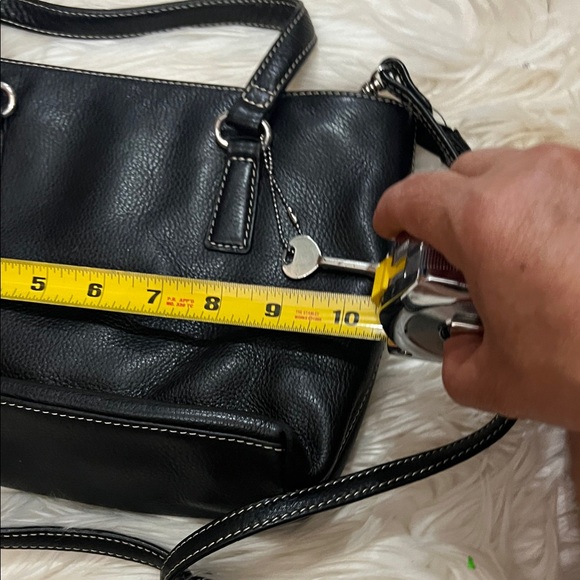Fossil Black Leather Satchel - Picture 6 of 8